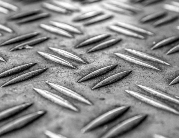 Лист нержавеющий рифленый г/к дуэт AISI 430 8 мм фото