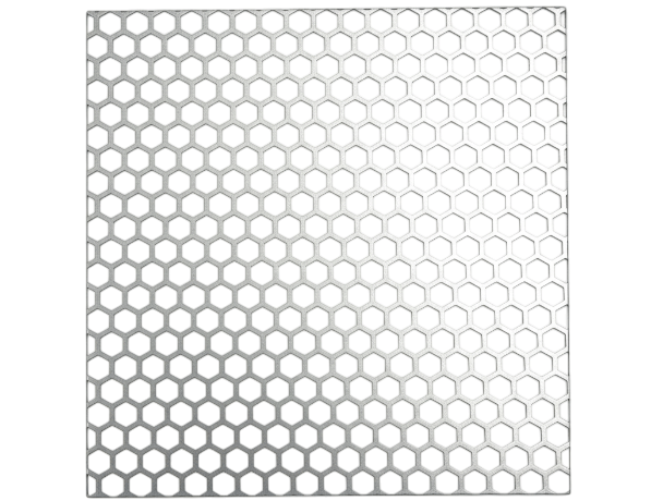 Сетка нержавеющая перфорированная 08Х18Н10Т 25х25х2 мм фото